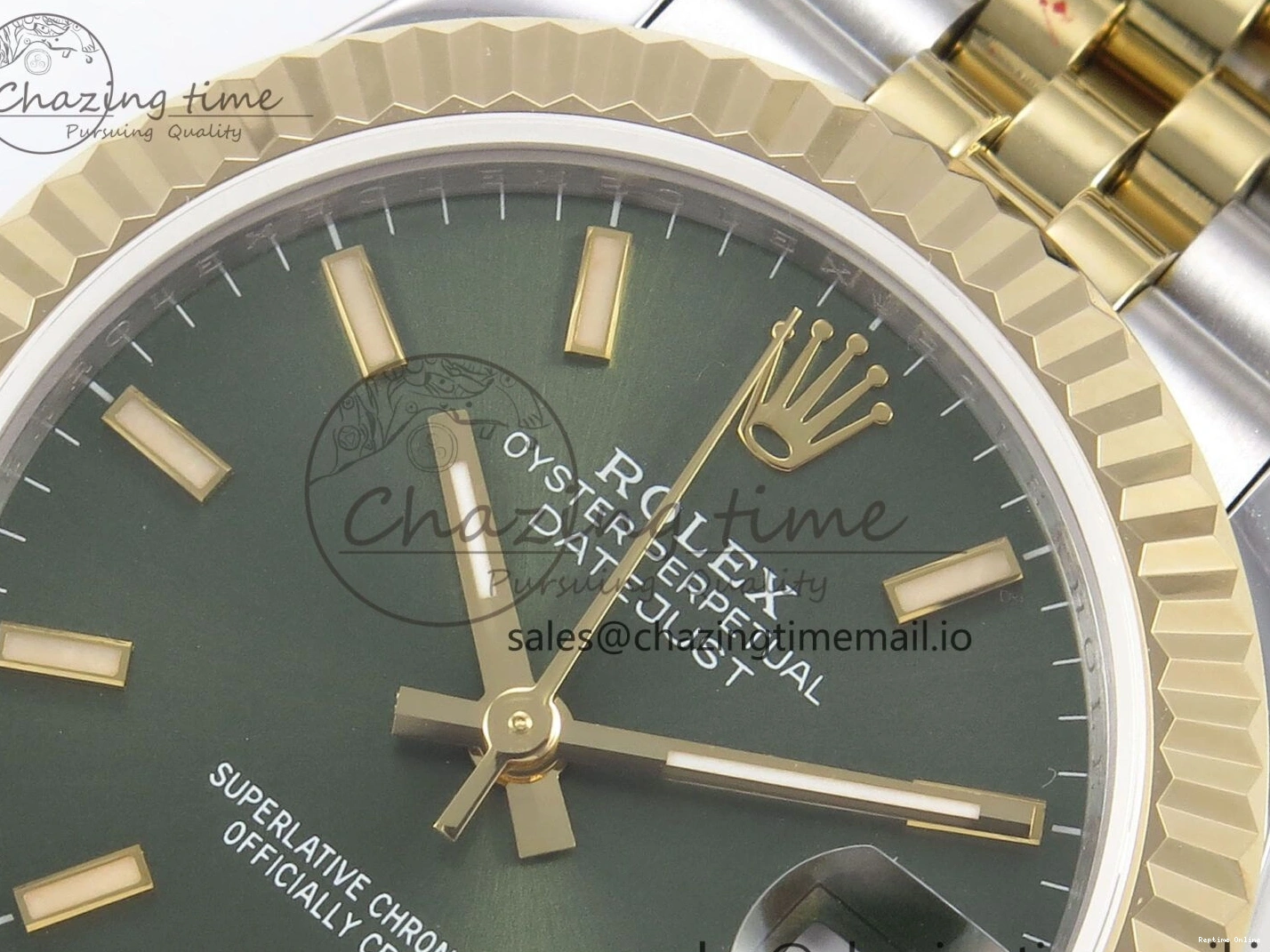 0509 DateJust 31 278273 SS YG GMF 1:1 Best Edition 904L Steel Green Stick Dial on Jubilee Bracelet A Stylish 1152